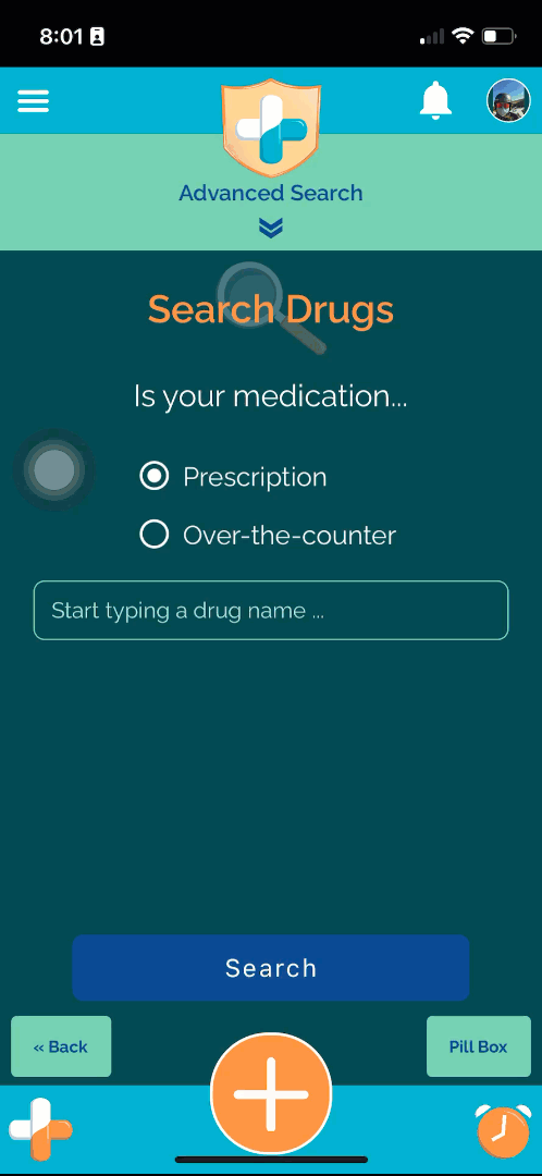 PillSafe Advanced Search