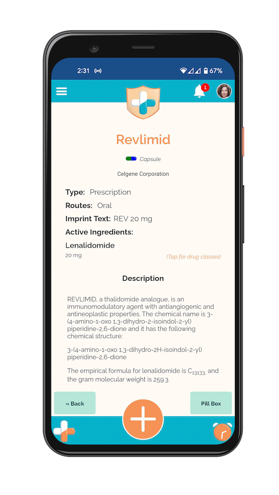 PillSafe medication details