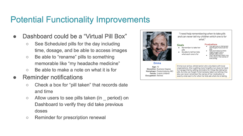 PillSafe Improvements for Emma