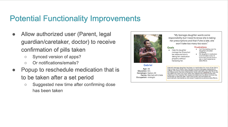 PillSafe Improvements for Gabriel
