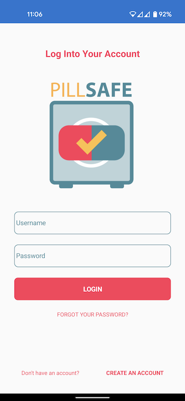 PillSafe Prototype Splash Screen