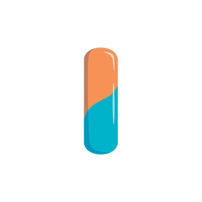 Two tone pill icon