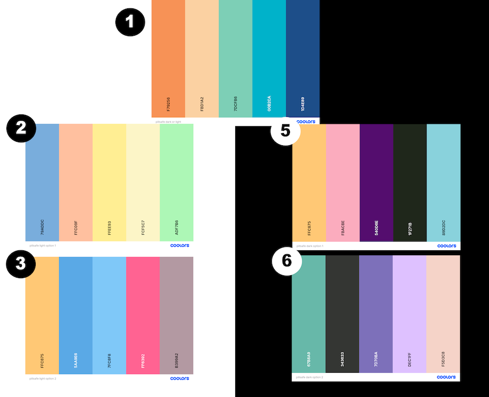 PillSafe color scheme ideas