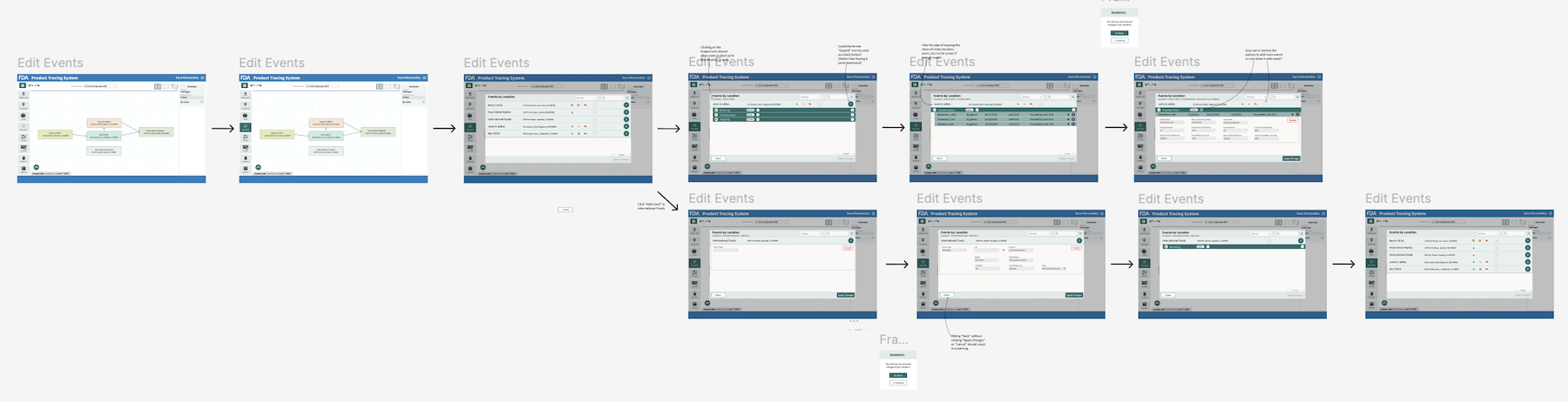 New user flows for PTS